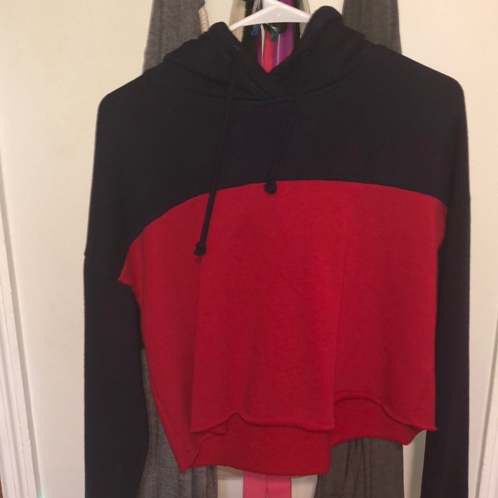 hollister cropped hoodie